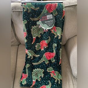 MERRY REX-MAS COOKIE DINOSAUR THROW BLANKET